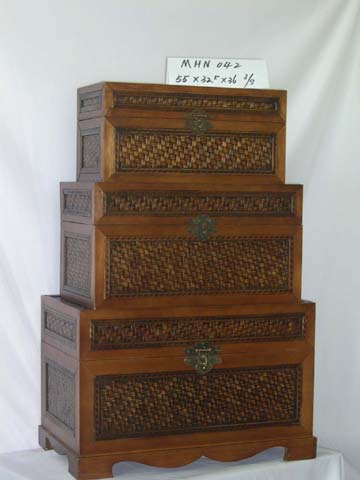 古典木制储物箱(MHN-042)