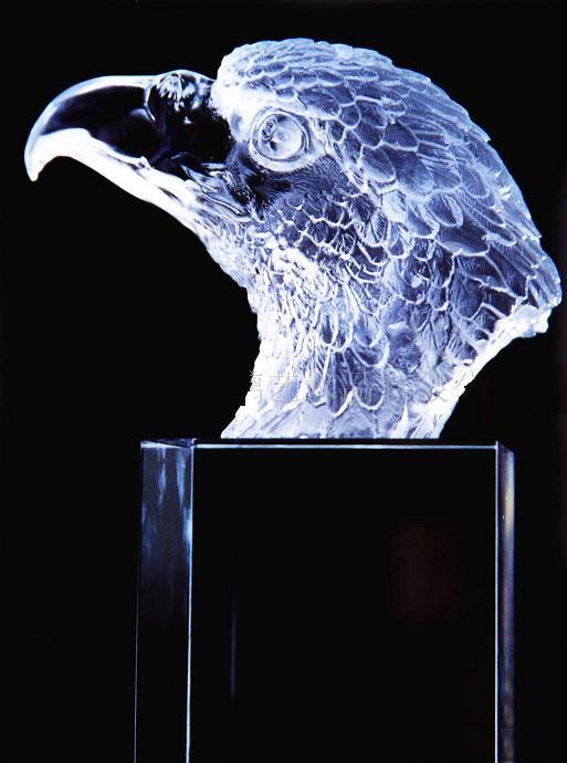 水晶雕塑鹰－D003