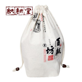 棉布白酒高端定制厂家  织耕堂生产绒布红酒袋